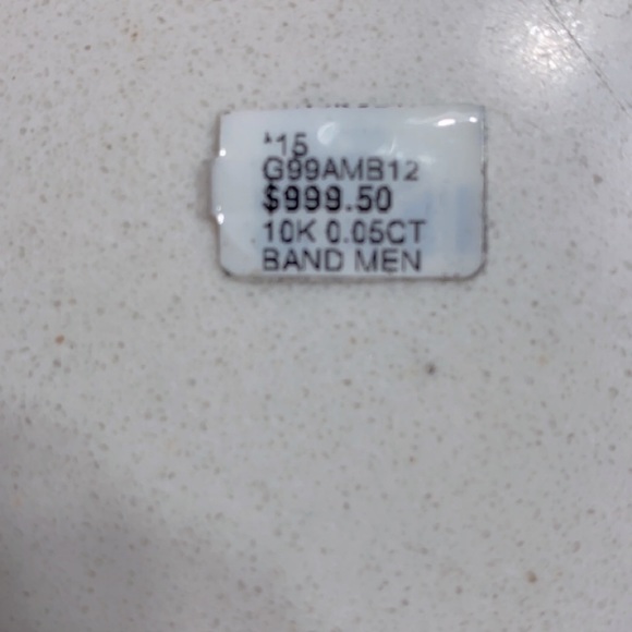 New Mens .05 ctw Genuine Real Natural Diamond 10k Yellow Gold Wedding Band - Picture 6 of 7